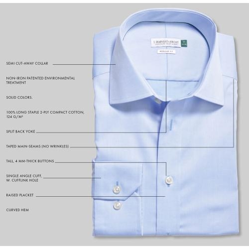 GB01 twill overhemd regular heren zwart,3xl