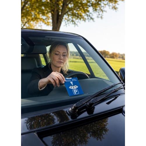 IJskrabber/parkeerkaart kobaltblauw