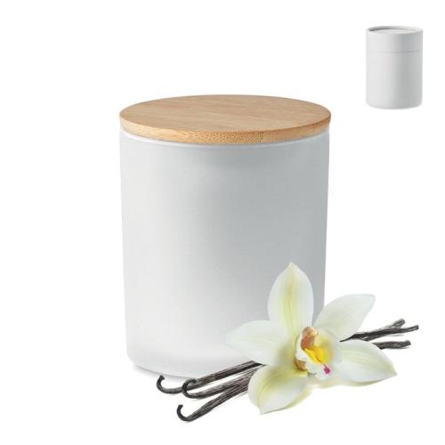 Plantaardige waskaars medium wit