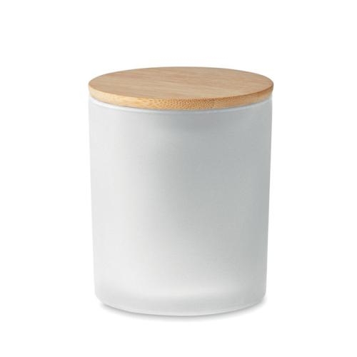Plantaardige waskaars medium wit