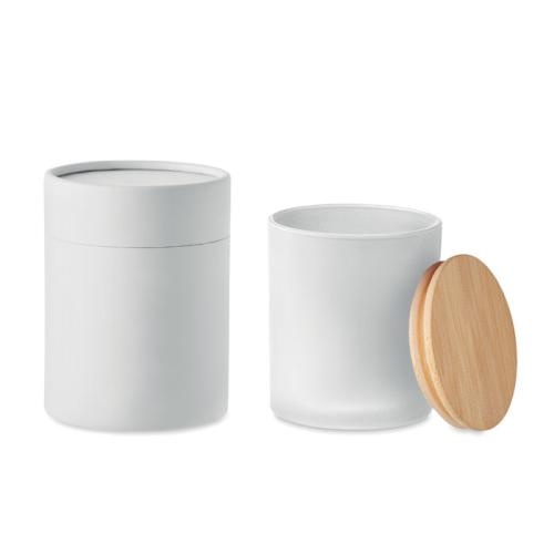 Plantaardige waskaars medium wit