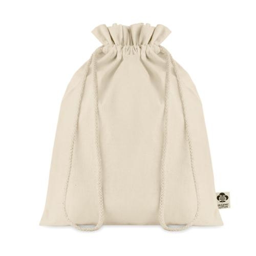 Biokatoen geschenkzakje Amber medium beige