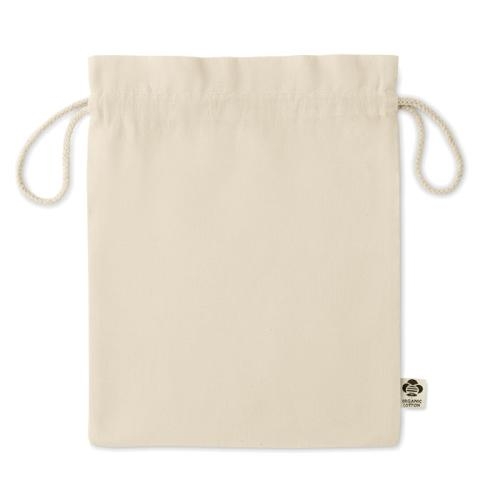 Biokatoen geschenkzakje Amber medium beige