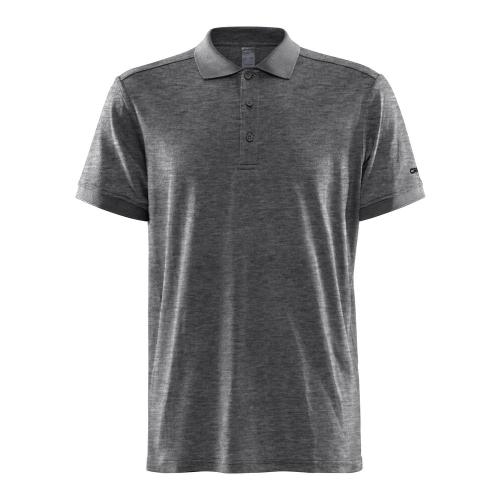 Core Blend polo heren dark grey melange,3xl