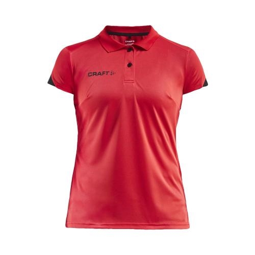 Pro Control Impact polo dames felrood/zwart,l