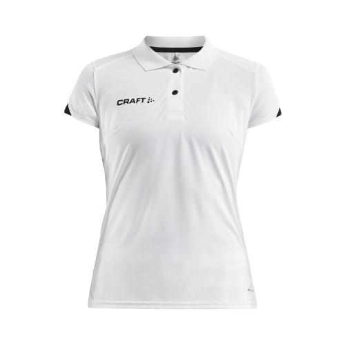 Pro Control Impact polo dames wit/zwart,l