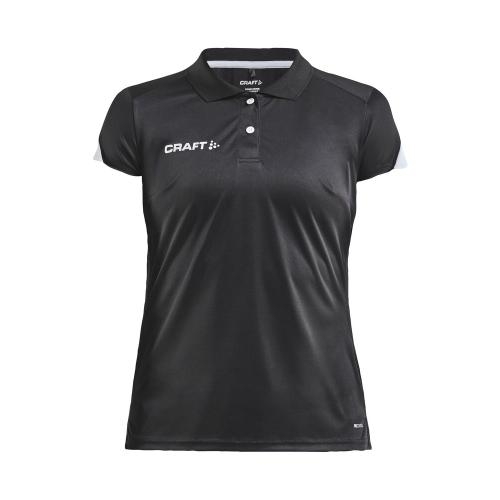 Pro Control Impact polo dames zwart/wit,l
