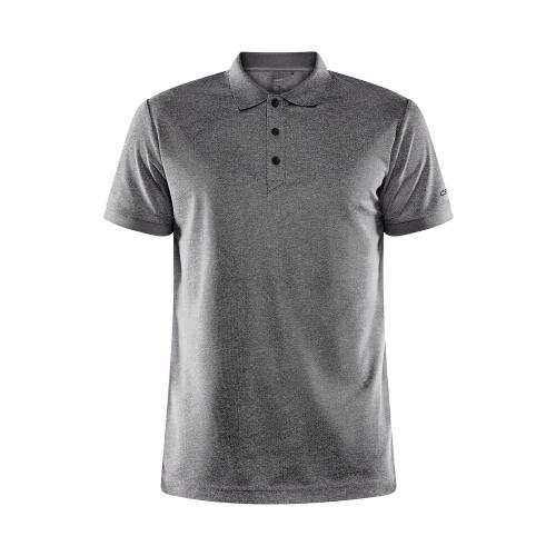 Unify polo heren dark grey melange,2xl