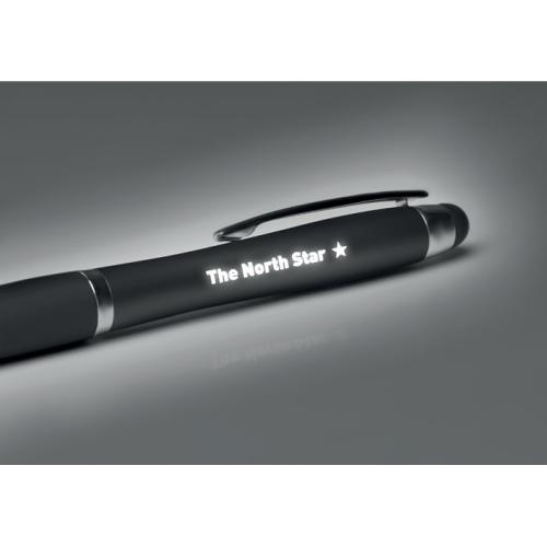 Touchpen Elsa met oplichtend logo zwart
