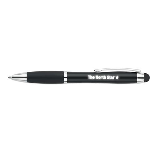 Touchpen Elsa met oplichtend logo zwart