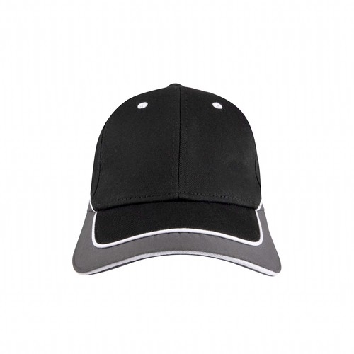 Microfiber Qualtiy cap zwart/antraciet