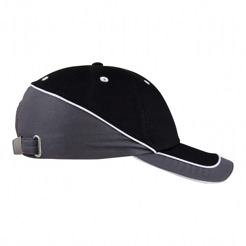 Microfiber Qualtiy cap zwart/antraciet