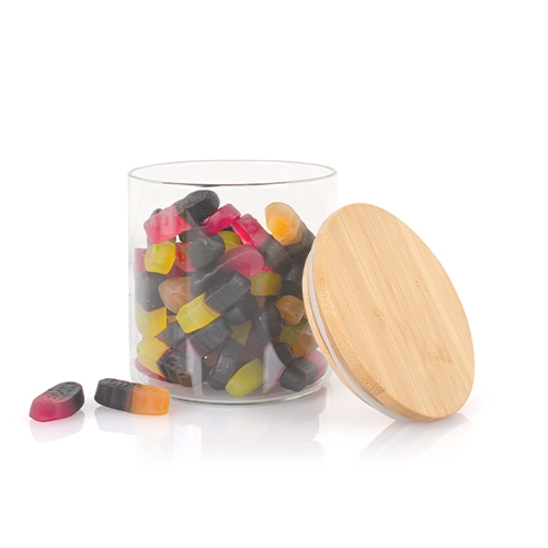 Glazen snoeppot dropfruit glas
