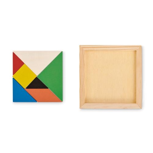 Gekleurde houten tangram wood