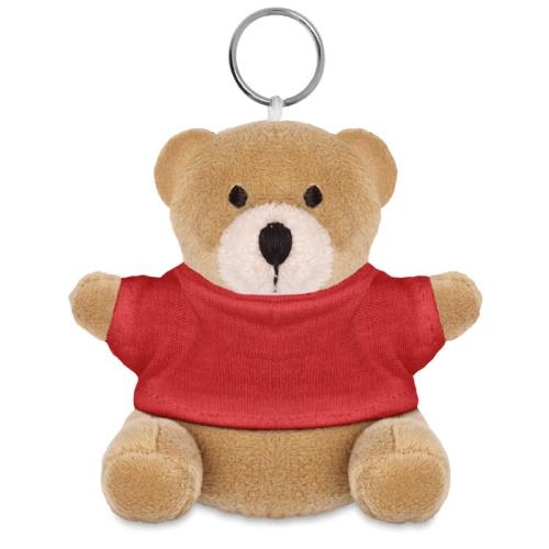 Sleutelhanger met beer Nil rood
