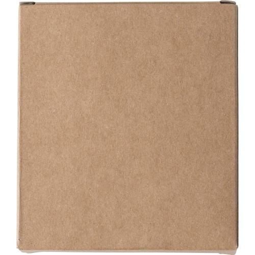 Kartonnen box met stoepkrijt bruin