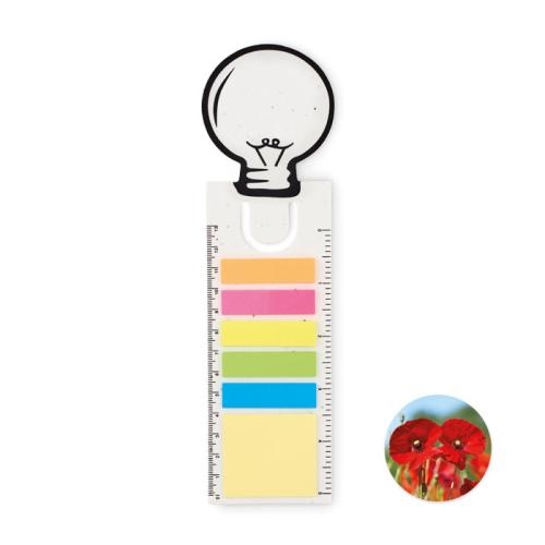Zaadpapier boekenlegger Idea seed wit