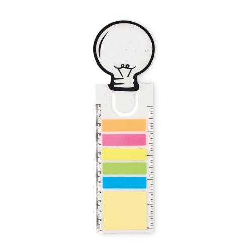 Zaadpapier boekenlegger Idea seed wit
