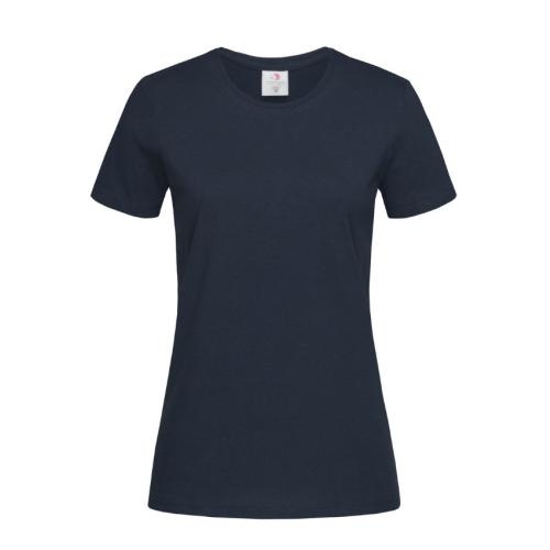 T-shirt Classic-V Woman blue midnight,l