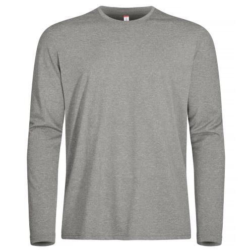 Basic Active-T longsleeve grijsmelange,l