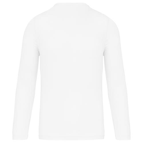 Herensportshirt lange mouw wit,2xl