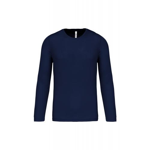 Herensportshirt lange mouw sporty navy,2xl