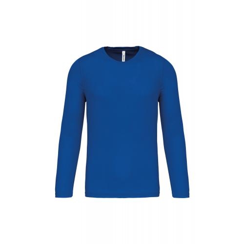 Herensportshirt lange mouw sporty royal blue,2xl