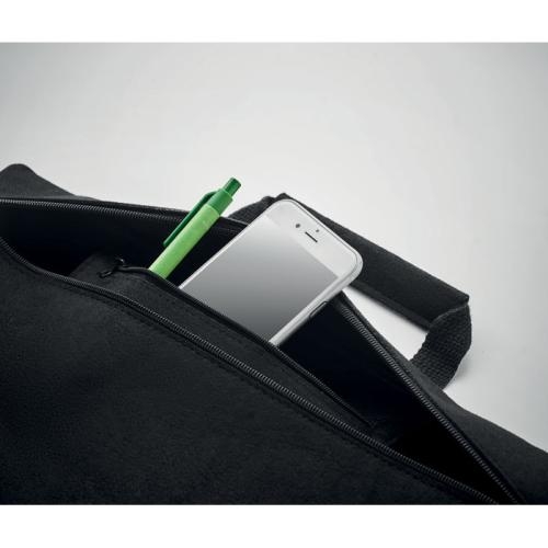 RPET vilten laptoptas Tapla zwart