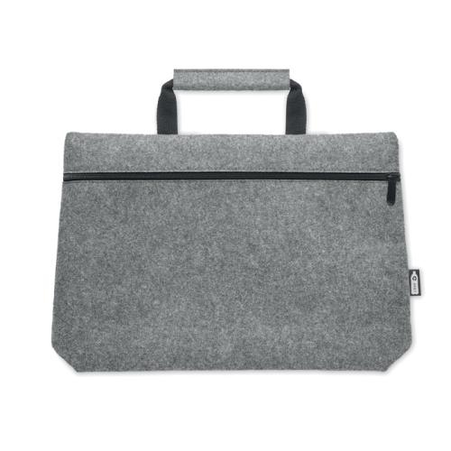 RPET vilten laptoptas Tapla grijs