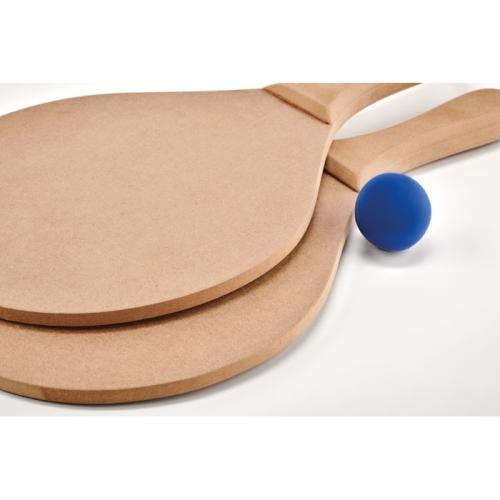 Strand tennisset Raquet wood