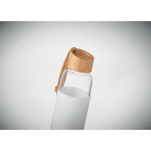 Glazen fles 500 ml in pouch Chai wit
