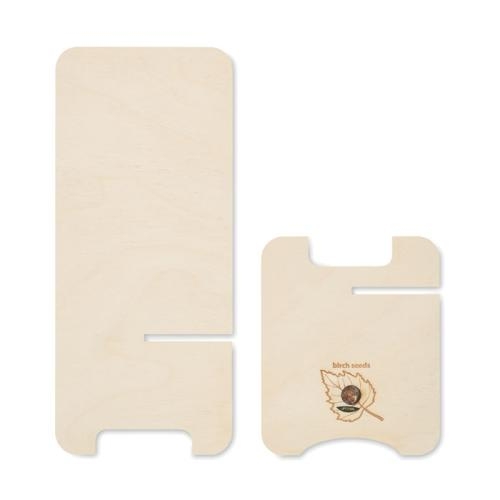 Houten telefoonhouder Grouw stand wood