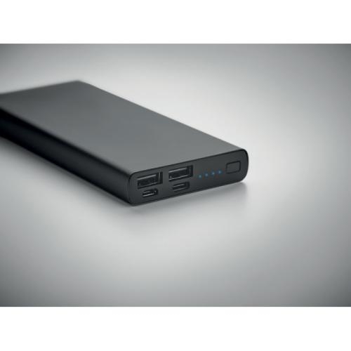 10000 mAh powerbank Powerflat zwart