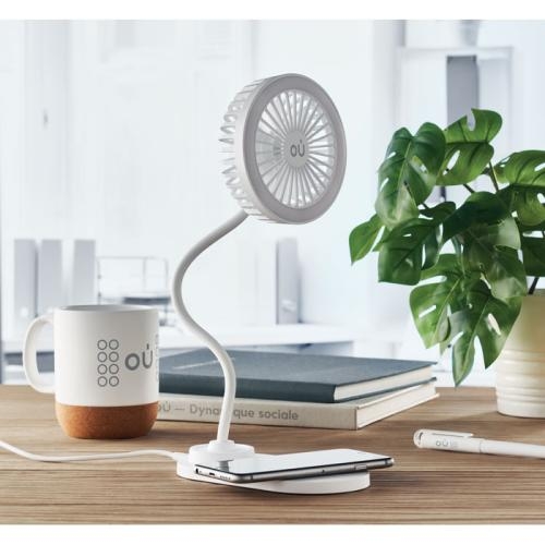 Bureauventilator en -lader Viento wit