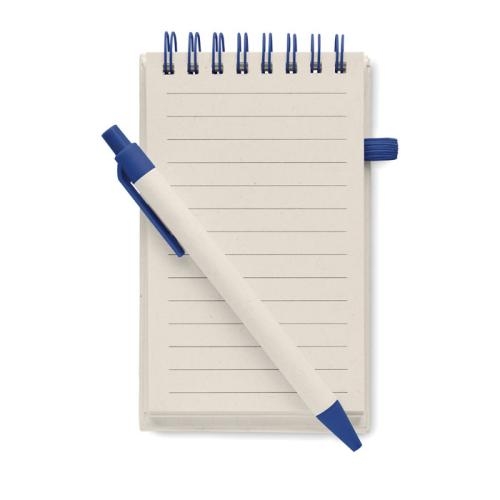 A6 notitieboek gerecycled melkpak blauw