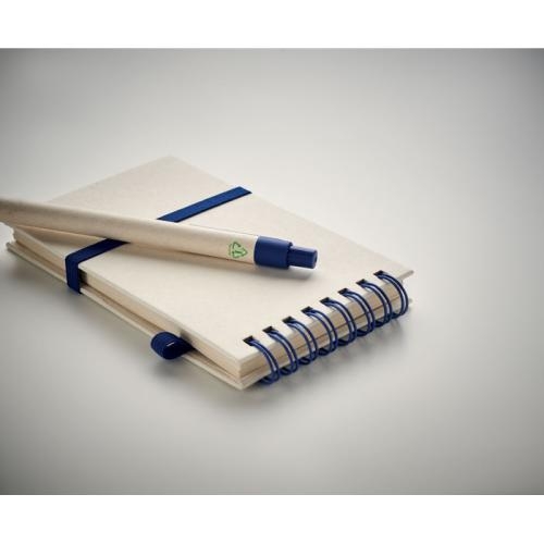 A6 notitieboek gerecycled melkpak blauw
