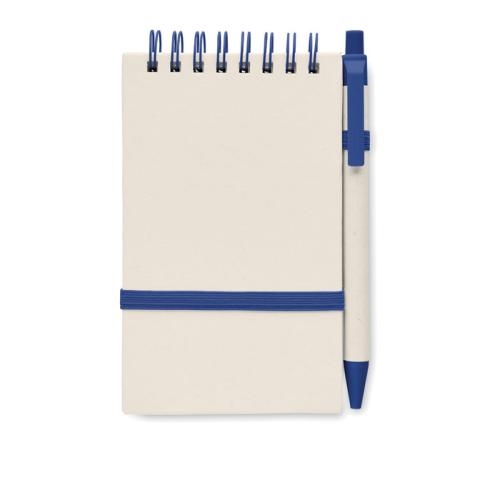 A6 notitieboek gerecycled melkpak blauw