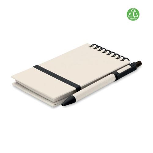 A6 notitieboek gerecycled melkpak zwart