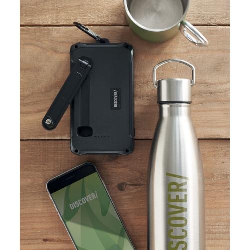 8000 mAh zon dynamolader Dya zwart