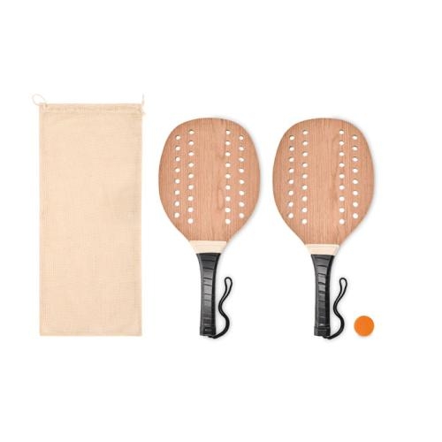 Rozenhout strand tennisset Palas wood