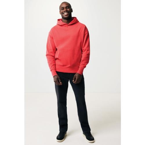 Iqoniq Yoho relaxed hoodie rood,l