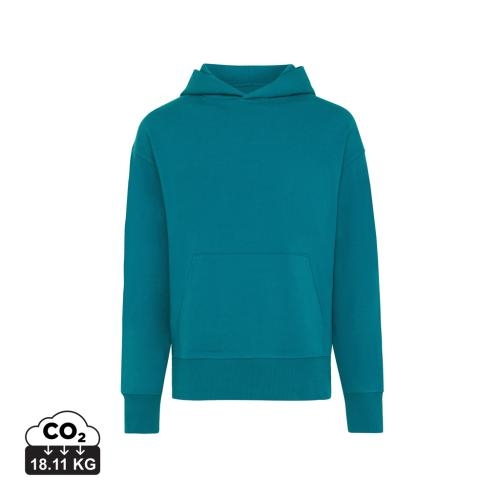 Iqoniq Yoho relaxed hoodie donkergroen,2xl