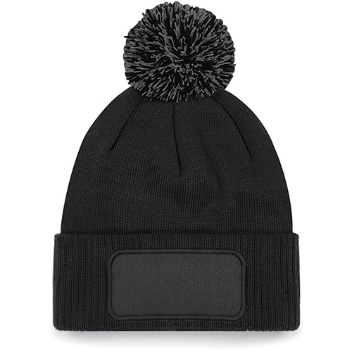 Snowstar® patch beanie zwart/graphite