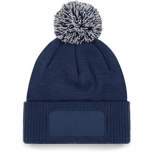 Snowstar® patch beanie french navy/light grey