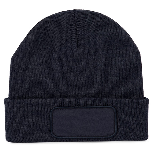 Gerecyclede muts met patch navy