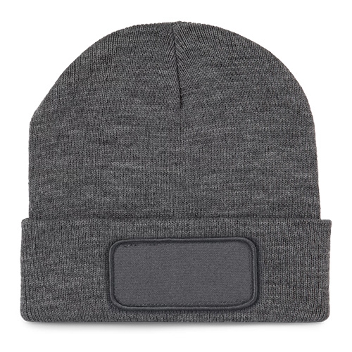 Gerecyclede muts met patch grey heather