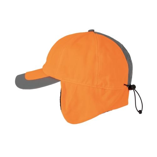 Fluoriserende winterpet 6 panel fluor oranje