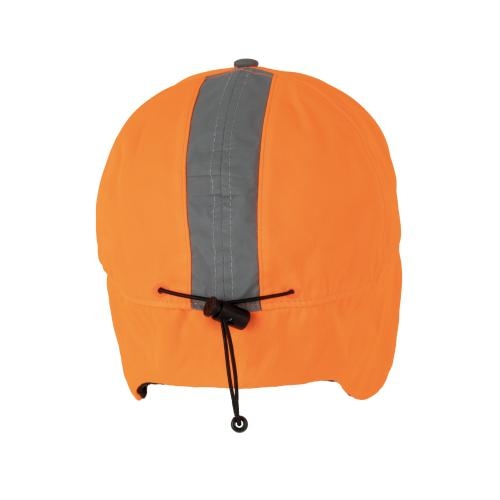 Fluoriserende winterpet 6 panel fluor oranje