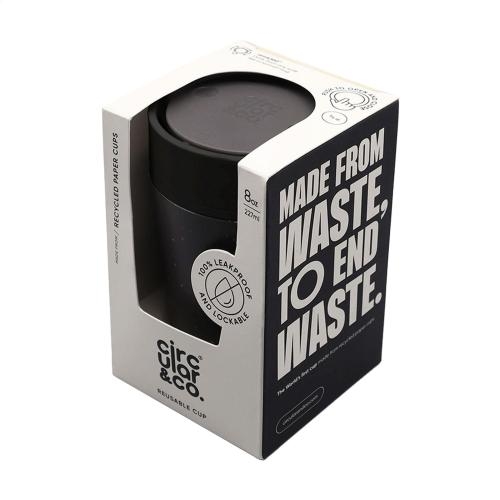 Circular&Co Recycled koffiebeker 270 ml zwart