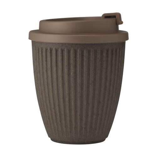 Koffie to-go beker koffievezel en suikerriet bruin